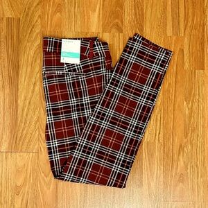 Pixie plaid ankle pant Old Navy Size 4 New with Tags